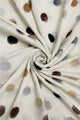 Foiled Polka Dot Frayed Scarf