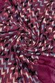 Chevron Print Frayed Scarf