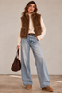 Cosy Reversible Faux Fur & Suede Zip Gilet