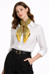 Leopard Effect Pleated Square Scarf