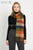 Multi Check Print Wool Tassel Scarf
