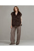Oversized Shaggy Faux Fur Gillet Jacket