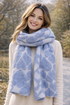 Cute 3D Love Heart Knitted Wool Scarf