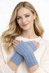 Cosy Plain Knitted Fingerless Gloves