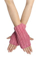 Cosy Plain Knitted Fingerless Gloves