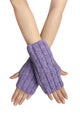 Cosy Plain Knitted Fingerless Gloves