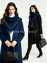 Embroidered Floral Wool Blend Triangle Frayed Scarf