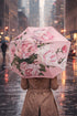 Pink Peonies Floral Umbrella with Travel Case (Mini)