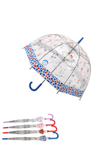 Dog Print Clear Umbrella Collection (Long)