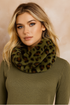 Soft Furry Leopard Print Snood