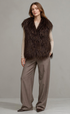 Oversized Shaggy Faux Fur Gillet Jacket