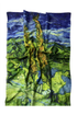 Impressionist Style Van Gogh Two Poplars Silk Mix Scarf