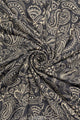 Beautiful Dotted Paisley Print Frayed Scarf