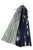Ombre Ink Floral Print Frayed Scarf
