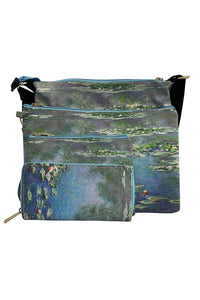 Claude Monet Water Lily Print - Crossbody