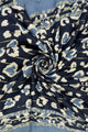 Leopard Print Heart Foiled Frayed Scarf