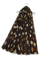 Foiled Polka Dot Frayed Scarf