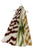 Foiled Zebra Stripe Print Frayed Scarf