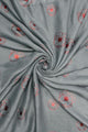 Red Poppy Foiled Print Scarf