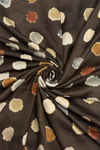 Foiled Polka Dot Frayed Scarf