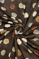 Foiled Polka Dot Frayed Scarf