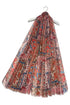 Aztec Floral Paisley Patchwork Frayed Scarf
