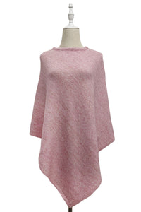 Plain Cosy Metallic Thread Poncho