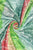 Abstract Summer Stripe Frayed Scarf