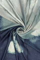 Ombre Ink Floral Print Frayed Scarf