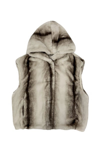 Luxe  Faux Fur Hooded Gilet