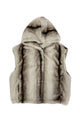 Luxe  Faux Fur Hooded Gilet