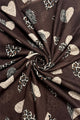 Leopard and Zebra Love Heart Print Frayed Scarf