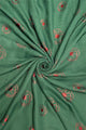 Red Poppy Foiled Print Scarf