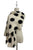 Bold Polka Dot Print Wool Frayed Scarf