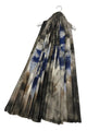 Colourful Tie Dye Wool Frayed Scarf
