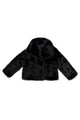 Oversized Lapel Faux Fur Sleeved Jacket