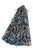 Botanical Mixed Floral Print Frayed Scarf