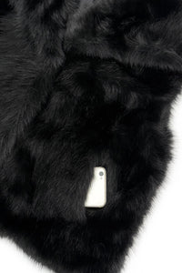 Oversized Lapel Faux Fur Gilet