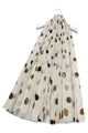 Foiled Polka Dot Frayed Scarf