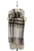 Woven Check Tassel Scarf