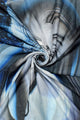 Surrealism Clock Art Inspired Print Frayed Scarf