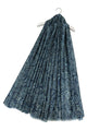 Beautiful Dotted Paisley Print Frayed Scarf