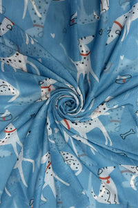 Cute Dalmation Print Frayed Scarf