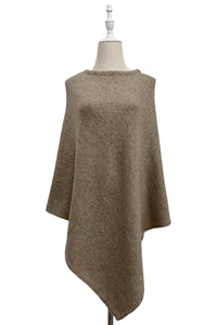 Plain Cosy Metallic Thread Poncho