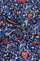 'Medway' Impressionist Print Wool Frayed Scarf