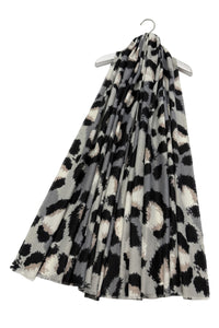 Camo Fashion Leopard Print Frayed Scarf