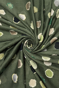 Foiled Polka Dot Frayed Scarf