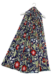 Mixed Floral  Style Wool Frayed Scarf
