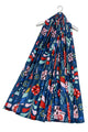Scandi Style Christmas Tree Print Wool Frayed Scarf