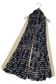 Chevron Print Frayed Scarf